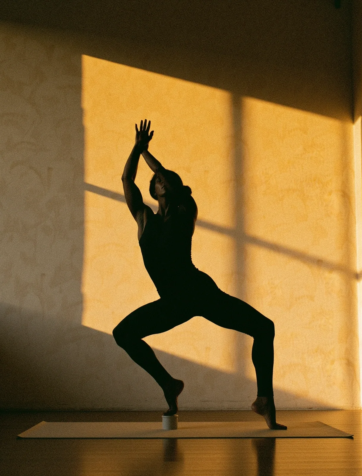 Human silhouette in restorative motion
